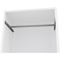 Support pour barre de suspension de rayonnage enclenchable Interlok O-Max