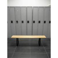 Banc pour vestiaire, Bois, 48" lo x 9-1/4" la x 16-1/2" h O-Max