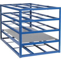 Horizontal Sheet Racks, 103" W x 55" D x 48" H, 2000 lbs. Capacity O-Max