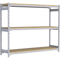 Wide Span Record Storage Shelving, Steel, 3 Shelves, 72" W x 18" D x 60" H O-Max