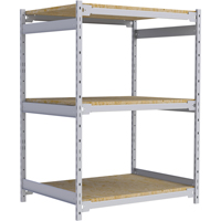 &eacute;tag&egrave;re-classeur de grande largeur, Acier, 3 Tablettes, 42" la x 32" p x 60" h O-Max