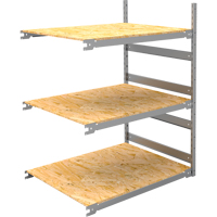 &eacute;tag&egrave;re-classeur de grande largeur, Acier, 3 Tablettes, 42" la x 32" p x 60" h, Ensemble Ajout O-Max
