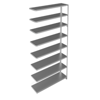 &eacute;l&eacute;ment de rayonnage, Acier galvanis&eacute;, Montant &agrave; fente, Ajout, 48" la x 96" h x 12" p O-Max