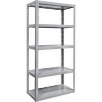 Heavy-Duty Shelving, Steel, Bolted, 3000 lbs. Capacity, 36" W x 72" H x 24" D O-Max