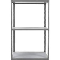 Heavy-Duty Shelving, Steel, Bolted, 3000 lbs. Capacity, 36" W x 72" H x 24" D O-Max