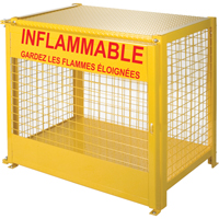 Armoires pour cylindres &agrave; gaz, nbre de bouteilles: 6, 44" , 30" , 37" , Jaune O-Max