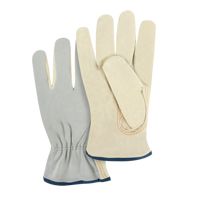 Split Back Driver's Gloves, X-Large, Grain Cowhide Palm O-Max