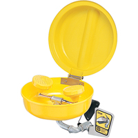 Eye/Face Wash With Cover, Pedestal Installation, Plastic Bowl O-Max