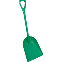 Safety Shovels - Hygienic Shovels (One-Piece), 14" x 17" Blade, 42" Length, Plastic, Green SAL463 | O-Max