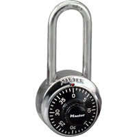 Cadenas &agrave; combinaison, Argent, Acier tremp&eacute;, Largeur de 1-7/8" O-Max