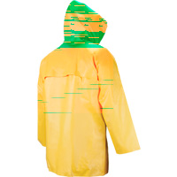 Neo-Slick Chemical & Acid Resistant Rain Jacket, Small, Yellow, Neoprene O-Max