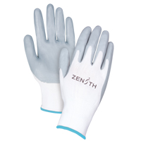 Gants l&eacute;gers enduits et respirants, 10/T-Grand, R&ecirc;vetement Mousse de nitrile, Calibre 13, Enveloppe en Polyester O-Max