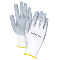 Gants l&eacute;gers enduits et respirants, 11/2T-Grand, R&ecirc;vetement Mousse de nitrile, Calibre 13, Enveloppe en Polyester O-Max