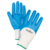 Gants enduits et tricot&eacute;s sans coutures de poids moyen, 8/Moyen, R&ecirc;vetement Nitrile, Calibre 13, Enveloppe en Coton O-Max
