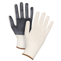 Palm-Coated String Knit Gloves, Poly/Cotton, Single Sided, 7 Gauge, Large O-Max