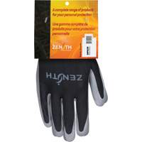 Gants enduits confortables de premi&egrave;re qualit&eacute;, 8/Moyen, R&ecirc;vetement Nitrile, Calibre 13, Enveloppe en Polyester O-Max