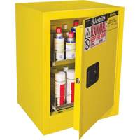 Armoire de s&eacute;curit&eacute; d'&eacute;tabli pour produits inflammables EX Sure-Grip, 24 gal., 1 Porte(s), 21" La x 27" h x 18" p O-Max