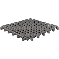 ErgoDeck&reg; General Purpose No. 564 Matting, PVC, 1-1/2' W x 1-1/2' L, 7/8" Thick, Charcoal O-Max