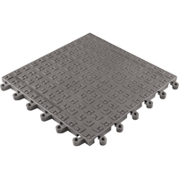ErgoDeck&reg; Soft No. 566 Matting, PVC, 1-1/2' W x 1-1/2' L, 7/8" Thick, Charcoal O-Max
