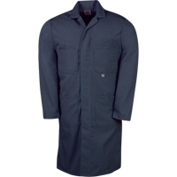 Lab Coats, Poly-Cotton, 40, Navy Blue O-Max