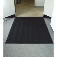 Waterhog&reg; Eco Elite Matting, Wiper/Scraper, 4' x 6' x 3/8", Black Smoke O-Max