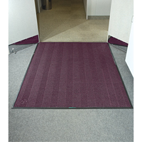 Waterhog&reg; Eco Elite Matting, Wiper/Scraper, 6' x 6' x 3/8", Maroon O-Max