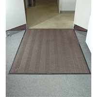 Waterhog&reg; Eco Elite Matting, Wiper/Scraper, 4' x 6' x 3/8", Chestnut Brown O-Max