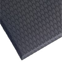 Cushion Select Mat, Diamond, 2' x 3' x 5/8", Charcoal, Nitrile/PVC O-Max