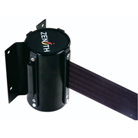 Barri&egrave;re &agrave; fixation murale, Acier, Fixation par vis, 12', Ruban Noir O-Max