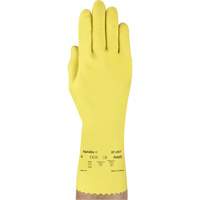 VersaTouch&reg; 297 Gloves, Size X-Large/10, 12" L, Rubber Latex, Flock-Lined Inner Lining, 20-mil O-Max