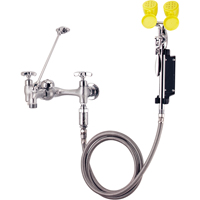 Poste combin&eacute; robinet/douche oculaire, Installation Montage sur &eacute;vier O-Max