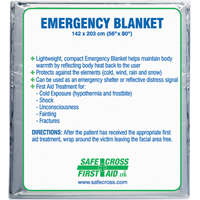 Rescue Foil Blankets, Aluminized Polyester O-Max