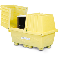 Poly-Safeypacks&reg; Without Drain, 60.5" L x 37.25" W x 45.75" H, 1200 lbs. Load Capacity O-Max