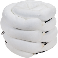 Barrage absorbant de premi&egrave;re qualit&eacute;, Huile seulement, 10' lo x 5" la, Absorption 35 gal., 4 /pqt O-Max
