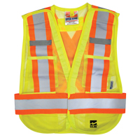Veste d&eacute;tachable Open Road, Jaune lime haute visibilit&eacute;, Polyester O-Max