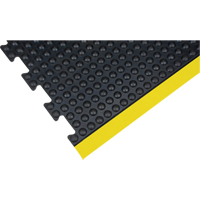 Tapis antifatigue en d&ocirc;me, &agrave; bulles, 3' x 4' x 1/2", Noir, Caoutchouc O-Max