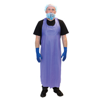 Vinyl Aprons, Vinyl, Blue, 35" W x 45" L O-Max