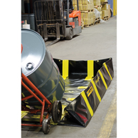 Bermes de confinement avec supports int&eacute;rieurs de parois QuickBerm , Capacit&eacute; 235 gal. US, 4' la x 8' lo x 12" h, Support &agrave; encliqueter O-Max