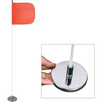 Safety Whip&reg; Light-Duty Whips, Magnet Mount, 5' High, Orange O-Max