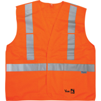 Vestes de s&eacute;curit&eacute; ignifug&eacute;es, Orange haute visibilit&eacute;, Moyen/Petit, Polyester O-Max