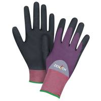Gants enduits de premi&egrave;re qualit&eacute; ZX-2, 11/2T-Grand, R&ecirc;vetement Nitrile/Mousse de nitrile, Calibre 18, Enveloppe en Nylon O-Max