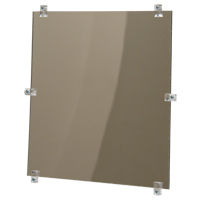 Flat Mirror, 18" H x 30" W, Unframed O-Max