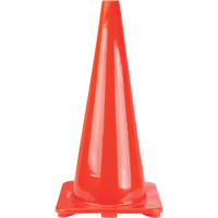 C&ocirc;nes de signalisation, 28", Orange O-Max
