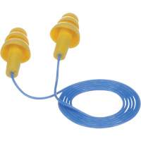 Bouchons d'oreilles pr&eacute;moul&eacute;s E-A-R Ultrafit, Avec cordon, Vrac - Sac en poly, 25 dB NRR, Taille unique O-Max