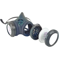 Respirateur à demi-masque assemblé de la série 8000, Élastomère/Thermoplastique, Petit SE880 | O-Max