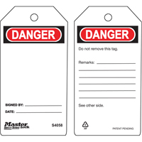 Étiquettes de sécurité, Plastique, 3" la x 5-3/4" h, Anglais SEA312 | O-Max