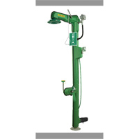 Combinaison de douche d'urgence & douche oculaire/faciale chauffante, Montage mural O-Max