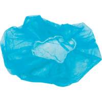 Bonnets bouffants non tiss&eacute;s, Polypropyl&egrave;ne, 21"/Grand, Bleu O-Max