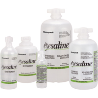 Bouteilles de solution saline pour douche oculaire, Bouteille Plein, 1 oz O-Max