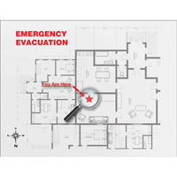 Evacuation Map Holder Clear Insert O-Max